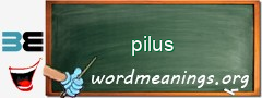 WordMeaning blackboard for pilus